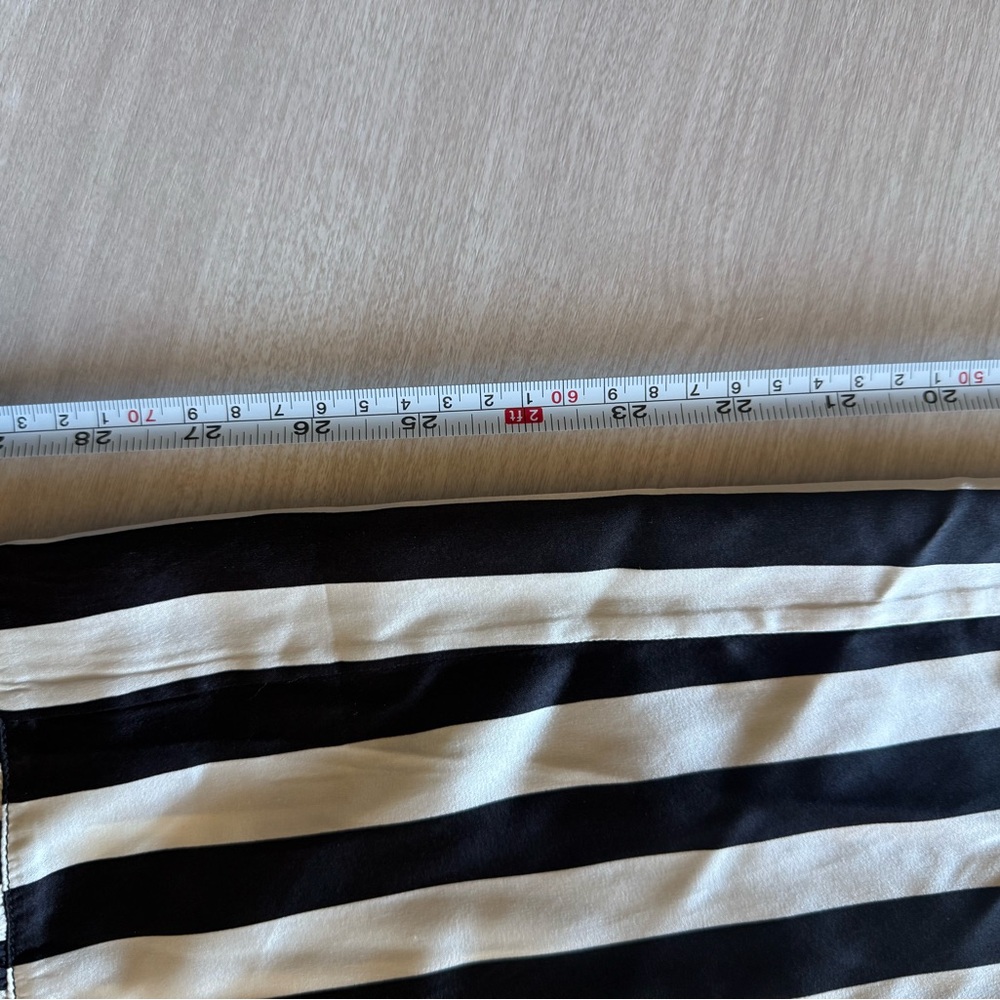 Black & White Vertical Stripe Wide-Leg Pants - Picture 4 of 7